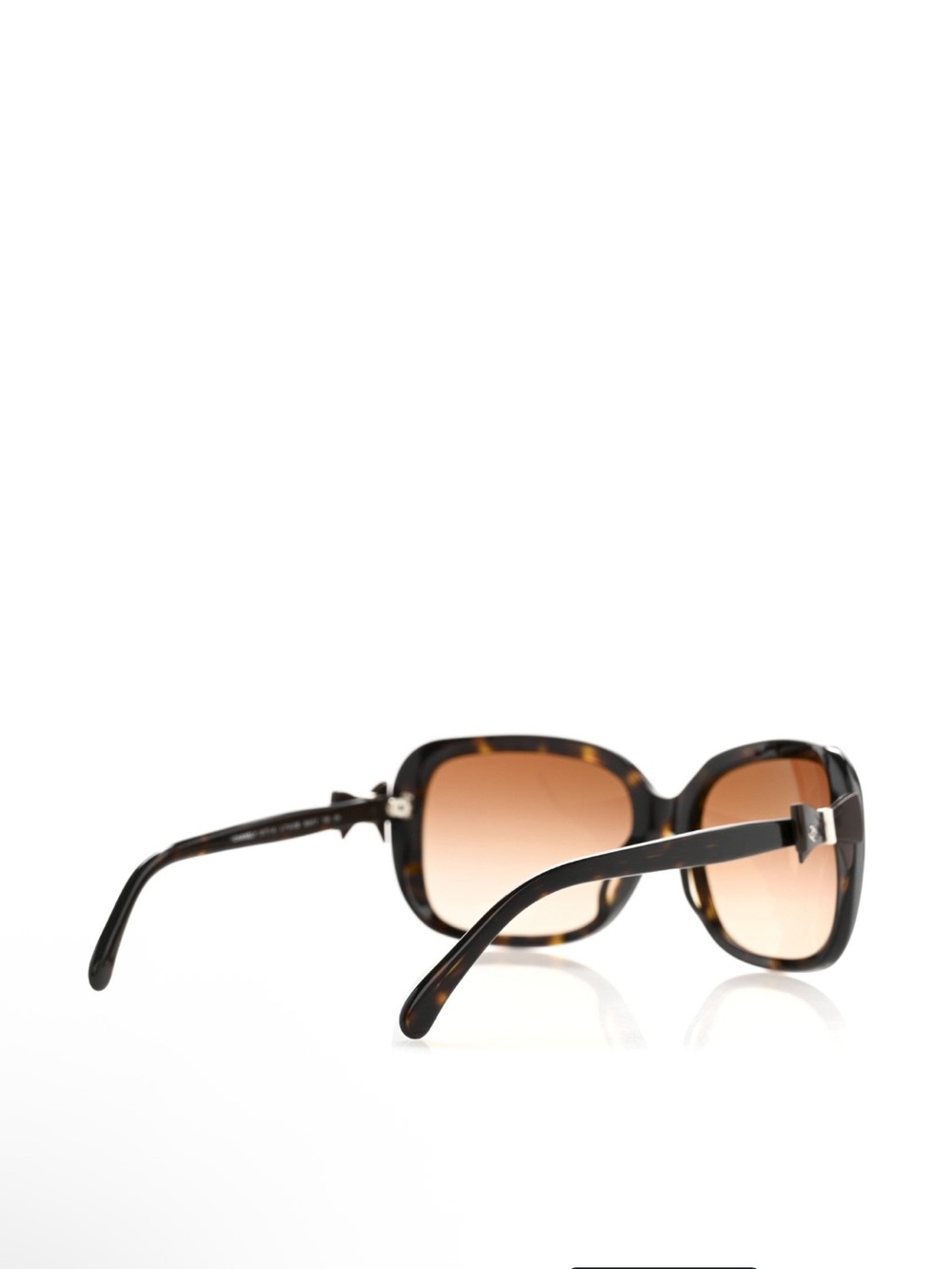 CHANEL CC Bow Tortoiseshell Sunglasses Brown Gradient Lenses - Picture 4 of 16
